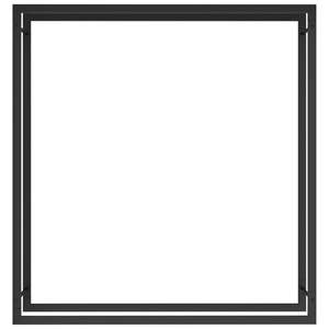 ชั้นวางฟืนเหล็กสีดำด้าน43.3 "X 11" x 45.7 "สำหรับชิ้นส่วนเตาผิง - Product Image 3