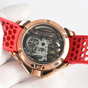 Reloj de Hombre Mecánico Automático de Lujo de Alta Gama, con Bisel Incrustado de Diamantes en Oro Rosa, para Negocios, Banquetes y Uso Casual - Product Image 5
