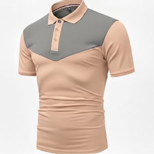 Polo homme premium à manches courtes en mélange de coton respirant, coupe ajustée, décontracté, mode estivale, confortable - Product Image 5