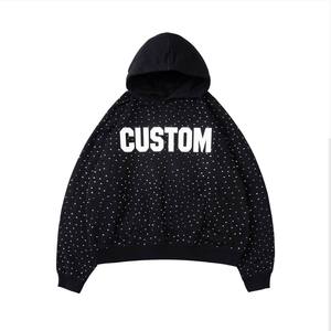 เสื้อฮู้ดดี้เฟรนช์เทอร์รี่แบบกำหนดเอง ผ้าฝ้ายพรีเมียม เสื้อผ้าสตรีทแวร์ ผู้ผลิตฉลากส่วนตัว รับผลิตแบบ OEM - Product Image 3
