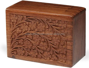 Boîte d'urne en bois de vente chaude pour les cendres d'animal familier Urnes de crémation en bois pour les cendres de chat et de chien Urnes en palissandre à bas prix - Product Image 1