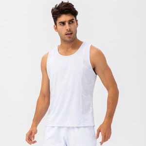 <b>Men's</b> <b>Green</b> Camouflage Tank <b>Top</b> O-Neck Quick Dry Knitted Sleeveless Casual Sportwear - Product Image 3
