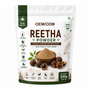Poudre de Reetha de haute qualité pour le nettoyage naturel des cheveux, les soins du cuir chevelu et les soins personnels à base de plantes, 100% pure poudre de savon d'Inde - Product Image 1