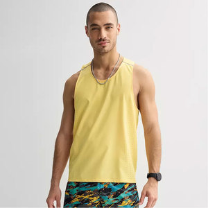 Débardeur de sport tendance pour homme, séchage rapide, en maille polyester respirante, personnalisable avec logo, pour fitness, sans manches - Product Image 1