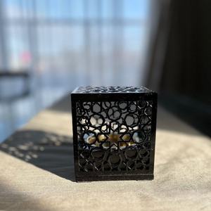 เตาเผากำยานโลหะและไม้ลายอักษรอาหรับขายส่ง แบบหรูหราสีทองฉลุลาย บาคูร์ สำหรับตกแต่งโต๊ะสไตล์โมเดิร์น - Product Image 4