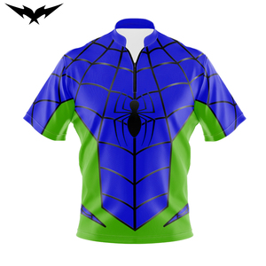 เสื้อเจอร์ซีย์โบว์ลิ่งแบบยูนิเซ็กซ์ แขนสั้น คอซิป 1/4  แบบกลับด้านได้ พิมพ์ลายเต็มตัวด้วยเทคนิคซับลิเมชั่น แห้งเร็ว ระบายอากาศได้ดี - Product Image 3