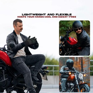 Guantes de Conducción de Cuero Genuino de Piel de Vacuno CAPTAIN INDUSTRY para Invierno, Impermeables, con Protección UV, de Seguridad Industrial, para Camiones, de Manga Larga - Product Image 6