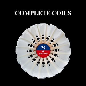 Volants <span class=keywords><strong>de</strong></span> <span class=keywords><strong>badminton</strong></span> en plumes d'oie LING-MEI 70 pour tournoi local - Vol stable - Vitesse 76 77 78 - Product Image 5