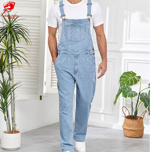 Best Selling <b>Men</b> Jeans <b>Overall</b> Loose Fit Functional Pocket Design Soft Fabric Stylish Everyday Lifestyle Clothing - Product Image 4