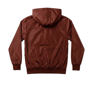 High Quality Custom New Arrival Lightweight Nylon Windbreaker Fitness Hooded <b>Jacket</b> Zipper Printed Casual Outdoor <b>Summer</b> Wear - Product Image 3