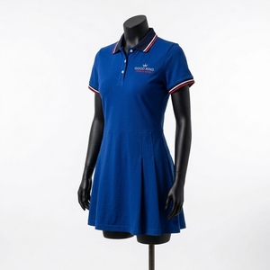 Women <b>Tennis</b> Adults <b>Dress</b> Short Sleeve Knee Length Casual Wear 100% Polyester Breathable Polo <b>Tennis</b> <b>Dress</b> - Product Image 6