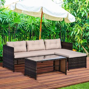 Set da Pranzo per Esterni in Ferro e Legno, Arredamento da Giardino per Cortile - Collezione di Mobili da Patio - Product Image 1