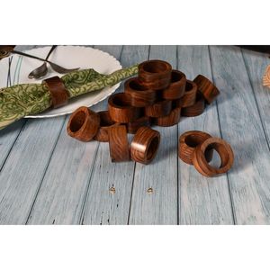 <b>Farmhouse</b> Wooden Napkin Ring Holders Handmade <b>Rustic</b> <b>Table</b> Decor for <b>Dining</b> Room and Hospitality - Product Image 4