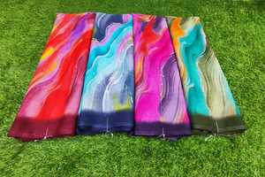 Sari en georgette durable et léger, respirant, avec chemisier, pour usage quotidien, fournisseur en gros de saris - Product Image 2