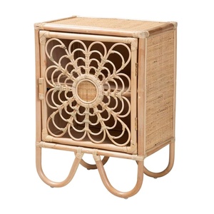 <b>Small</b> Rattan <b>Cabinet</b> Toddler Furniture Nursery Room Floral Design Storage Unit Factory Price Wholesale Hot Sale High Quality - Product Image 2