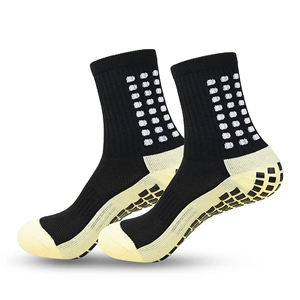 Chaussettes de football antidérapantes personnalisées de haute qualité, en coton, avec impression en silicone et caoutchouc, antidérapantes, pour le sport, le football, les athlètes, pour hommes - Product Image 1