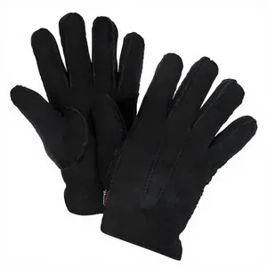 Premium Black Leather Driving <b>Gloves</b> Full Finger Thermal Insulated Warm Winter <b>Gloves</b> For Men Women Daily Driving Travel - Product Image 6