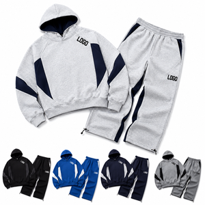 Ensemble de survêtement à capuche pour homme avec logo personnalisé, jogging en molleton, deux pièces, vêtements de sport, streetwear, fabricant de vêtements en gros - Product Image 6