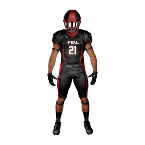 เสื้อเจอร์ซีย์ฟุตบอลอเมริกันสำหรับเด็กพิมพ์ซับลิเมชันแขนสั้นผ้าสแปนเด็กซ์โพลีเอสเตอร์ยืดได้ออกแบบได้ตามต้องการ - Product Image 1