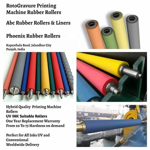 Abc Rubber Roller Red Industrial <b>Printing</b> <b>Machine</b> Rollers New Condition - Product Image 2