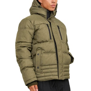 Veste matelassée pour homme sur mesure, grande taille, streetwear d'hiver, unisexe, logo en relief, veste matelassée pour homme de haute qualité avec broderie - Product Image 1