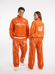 Conjunto Deportivo de Nylon con Estilo Personalizado, Chaqueta con Cierre Completo y Ribete Blanco, Pantalones Deportivos, Ropa Deportiva a Prueba de Viento - Product Image 3