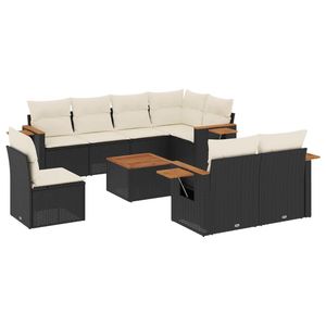 Ensemble de canapés de jardin noirs - Product Image 2