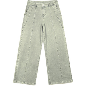 Master Textile Womens Loose <b>Denim</b> Wide Leg Mid Waist Casual Party Wear <b>Stretch</b> Fabric Summer Breathable Pants - Product Image 1