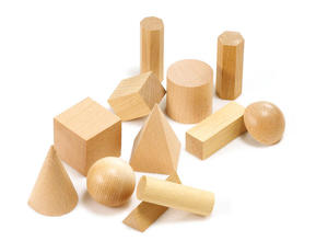 DD International - Juego de Modelos Geométricos de Madera Educativos para el Aprendizaje de Matemáticas, Enseñanza en el Aula, OEM - Product Image 5