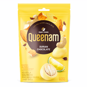 Chocolate Dragee al por mayor, chocolate de durian, almendras y anacardos recubiertos de chocolate, 150 g, snacks, dulces, HALAL, OEM/ODM, envío global, precio de oferta - Product Image 1