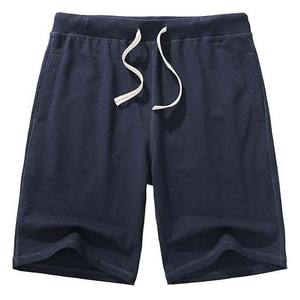 กางเกงขาสั้นผู้ชายผ้าฝ้ายโพลีเอสเตอร์น้ำหนักเบา สีกรมท่า - Product Image 6