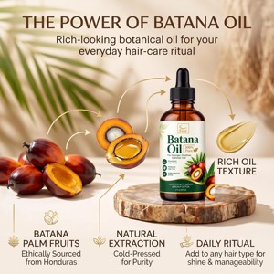 Huile de Batana 100% pure et naturelle en gros, 60 ml, huile de Batana du Honduras pressée à froid de qualité supérieure pour les soins des cheveux et du cuir chevelu - Product Image 3