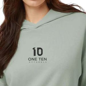 เสื้อสเวตเชิ้ตมีฮู้ดสีเขียวเซจสำหรับผู้หญิง ผ้าฝ้ายผสม แขนยาว ทรงหลวม น้ำหนักเบา แฟชั่นลำลอง เสื้อผ้าสำหรับทุกวัน - Product Image 3