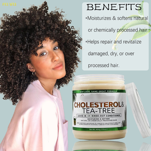 Après-shampoing revitalisant profond au théier 15oz, bio, végétalien, à la kératine, hydratant, nourrissant, lissant, crème sans rinçage pour cheveux - Product Image 5