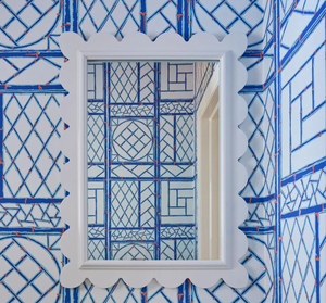 กระจกเงาทรงสี่เหลี่ยมผืนผ้าเคลือบเงา งานแฮนด์เมด สำหรับตกแต่งผนังภายในบ้านสไตล์โมเดิร์น ห้องนอน ห้องนั่งเล่น - Product Image 2