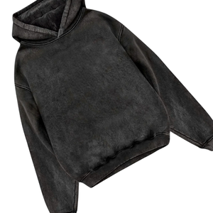 Men's Autumn Vintage Solid Hooded <b>Workout</b> <b>Hoodies</b> 100% Cotton Knitted Regular Fit Eco-Friendly Anti-Pilling Quick Dry 420g - Product Image 5