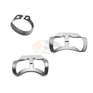 Pinzas profesionales de acero inoxidable para dique de goma dental, 6 unidades, para procedimientos endodónticos manuales, reductores universales higiénicos Brinker - Product Image 4