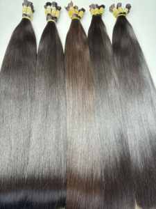 Paquetes de cabello de extensión de cabello liso vietnamita con cierre Ombre elegante suelto cabello ondulado natural profundo - Product Image 6