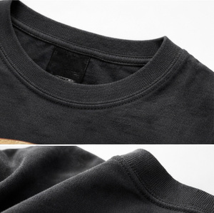 Camiseta Gráfica de Franela Extra Grande para Hombre, 300 Gramos, 100% Algodón, Estilo Urbano Personalizado, Lavado Ácido Vintage, Impresión Serigrafiada - Product Image 4