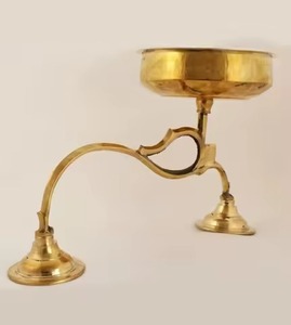 Brass Handheld Incense <b>Burner</b> Traditional Dhoop Dani with Handle <b>for</b> Temple Home Pooja Church Use Spiritual and Decorative Usage - Product Image 1