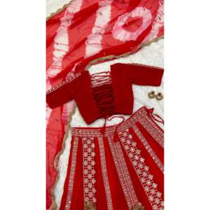 Lehenga choli ชุดปาร์ตี้สวมใส่เสื้อผ้าฝ้ายอุปกรณ์เสริมของกลุ่มชาติพันธุ์ - Product Image 5