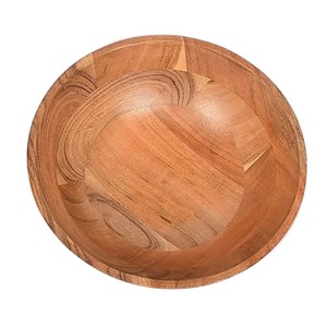 Bol de service et de mélange artisanal en bois biodégradable écologique à bas prix d'usine 2024 pour une utilisation dans des bols de table - Product Image 1