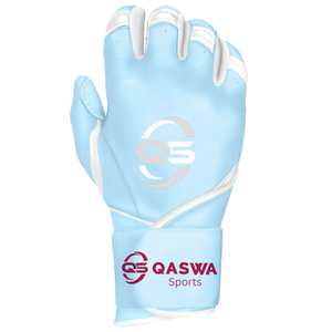 QASWA Sports Training Right/Left Cricket <b>Batting</b> Gloves <b>Light</b> Blue White Professional Lightweight Breathable Ergonomic Design - Product Image 6