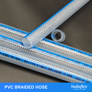 Tuyau d'extincteur flexible haute pression en PVC tressé Ascent India WLB02 TP Indoflex, 19,5 mm ID x 25,5 mm OD, 10 bars WP, 40 bars - Product Image 2