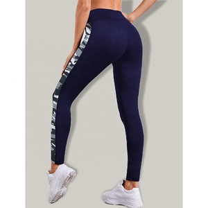 Meilleures ventes, leggings sans couture avec logo personnalisé, leggings de yoga pour femmes, leggings d'entraînement unisexe uni à taille haute pour femmes, vente en gros - Product Image 2