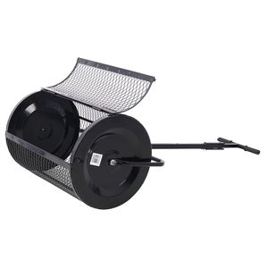 Esparcidor de musgo de turba de 36 pulgadas 2 en 1 ATV Mango en T Esparcidores de estiércol de compost de malla metálica para el cuidado del jardín del césped Sembradora de rodillos de fertilizante - Product Image 3