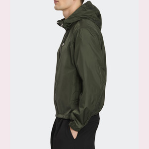 Veste coupe-vent 100% polyester en gros, personnalisable, haute qualité, respirante et confortable, imperméable, pour hommes - Product Image 2