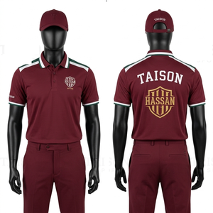 Polo de golf pour homme, tissu polyester premium 180 GSM, motif argyle violet lavande, logo imprimé personnalisé - Product Image 3