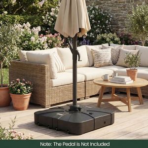 Base per Ombrellone a Braccio Quadrato Riempibile con Acqua e Sabbia per Patio, Spiaggia, Villa, Hotel - Product Image 3