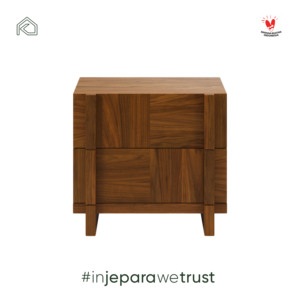 Timeless Solid Teak Wood Side Table Minimalist Bedside Cabinet High-<b>End</b> Bedroom Furniture Storage Nightstand Indonesia - Product Image 3